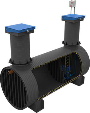 Модульная насосная станция с сухой установкой насосов - Водпромтех