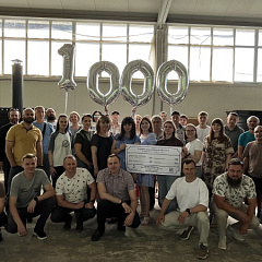 Компания ВОДПРОМТЕХ отметила выпуск 1000 установки – ВОДПРОМТЕХ